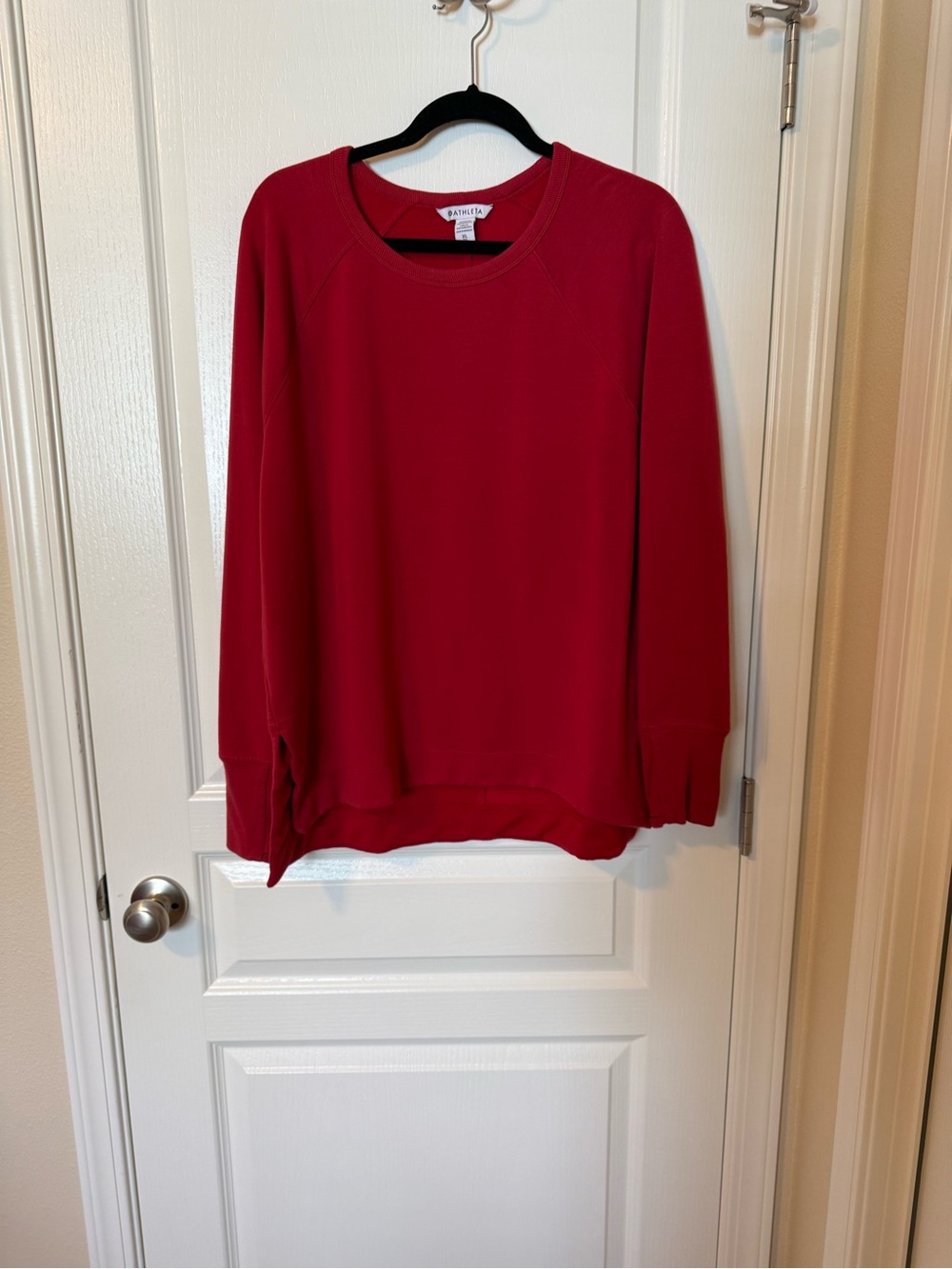Athleta Red Crewneck Sweatshirt